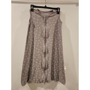 Unnivoll Baby Sleep Sack 18-24 m - XL Taupe Grey Star Print 100% Cotton